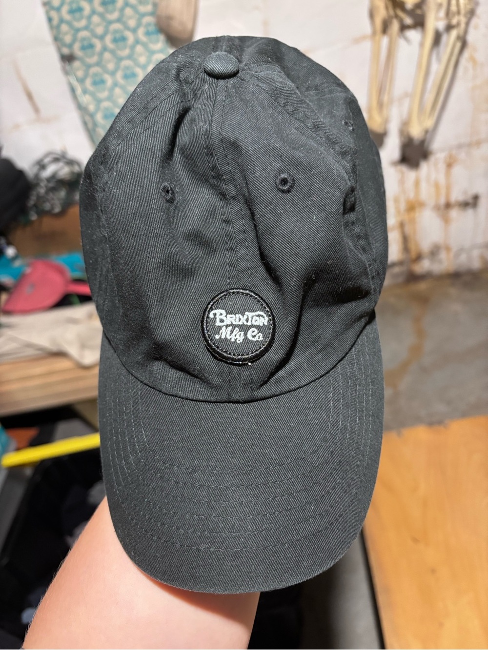 Brixton Black Logo Patch Cap